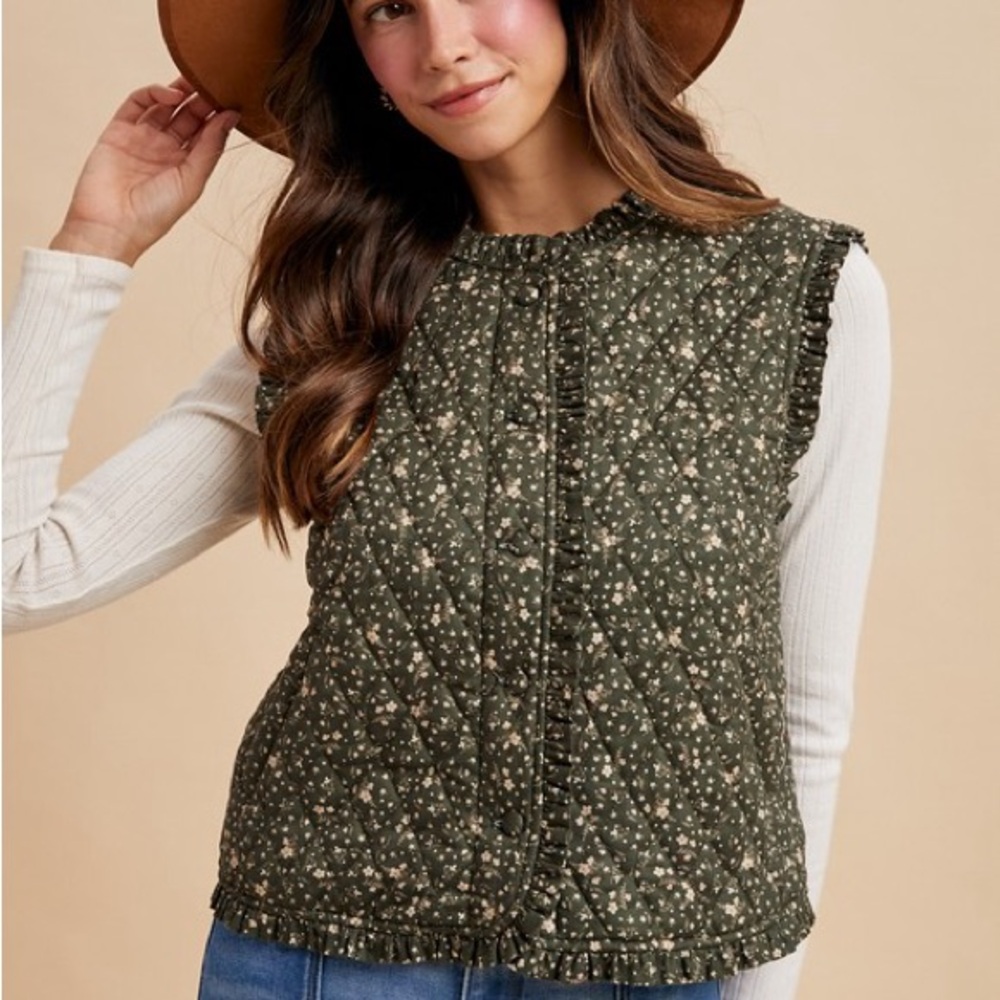 New Floral Vest